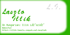 laszlo illik business card